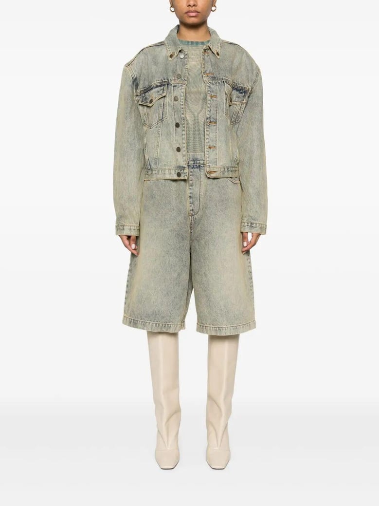 shrunken denim jacket by Selfnex