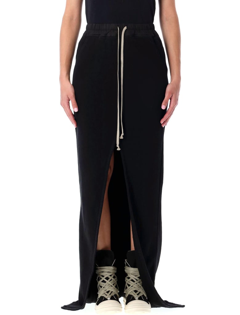 rick owens drkshdw black slit skirt by Selfnex