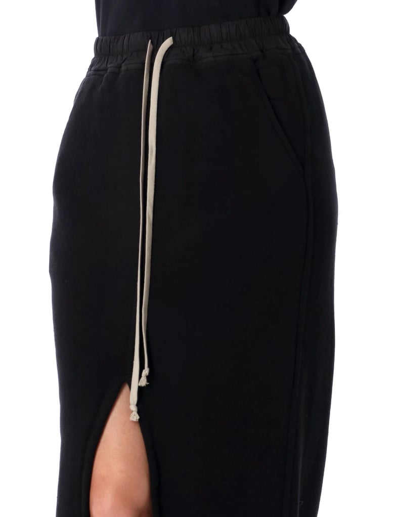 rick owens drkshdw black slit skirt by Selfnex