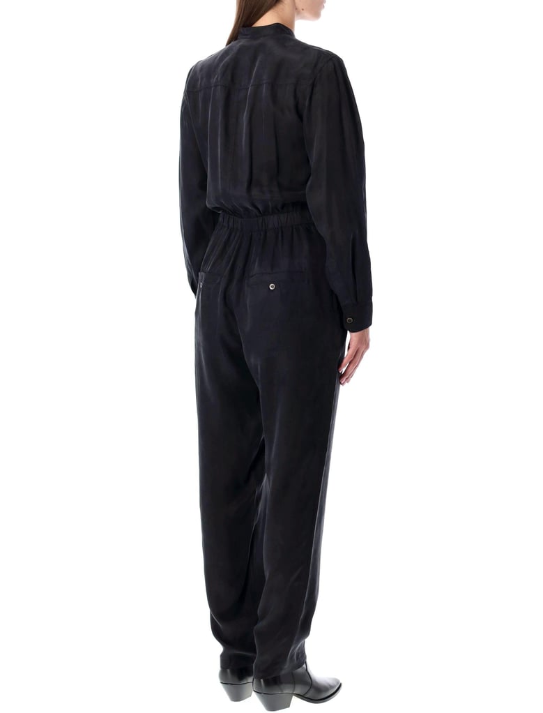 marant étoile black buttoned jumpsuit by Selfnex