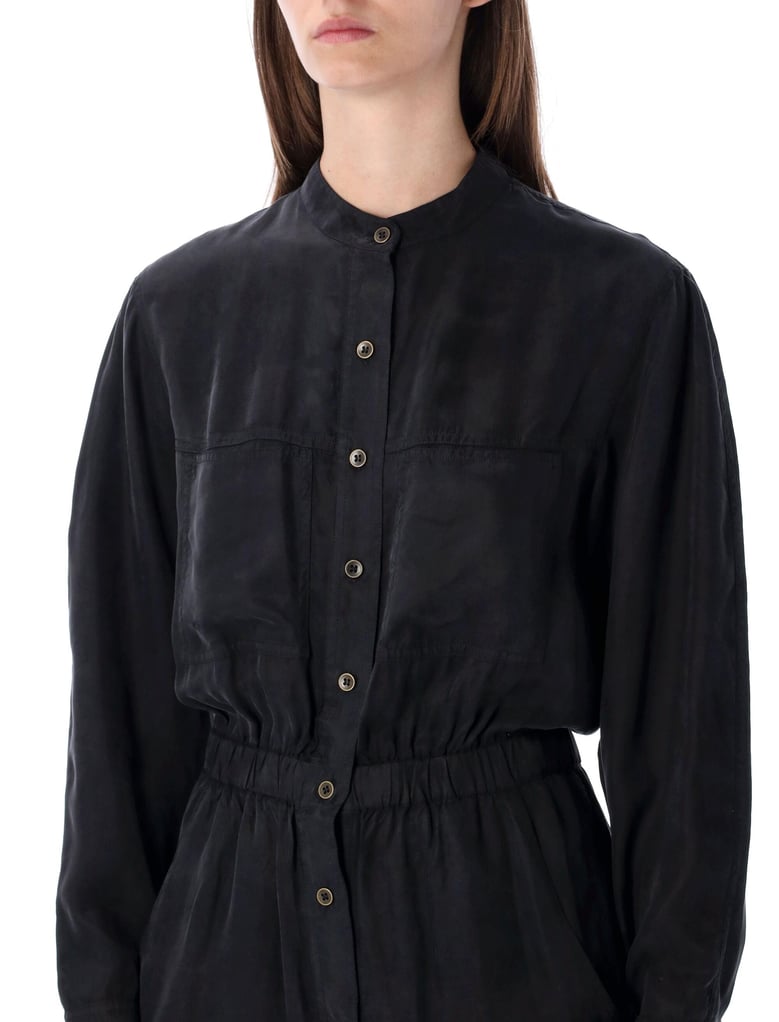 marant étoile black buttoned jumpsuit by Selfnex