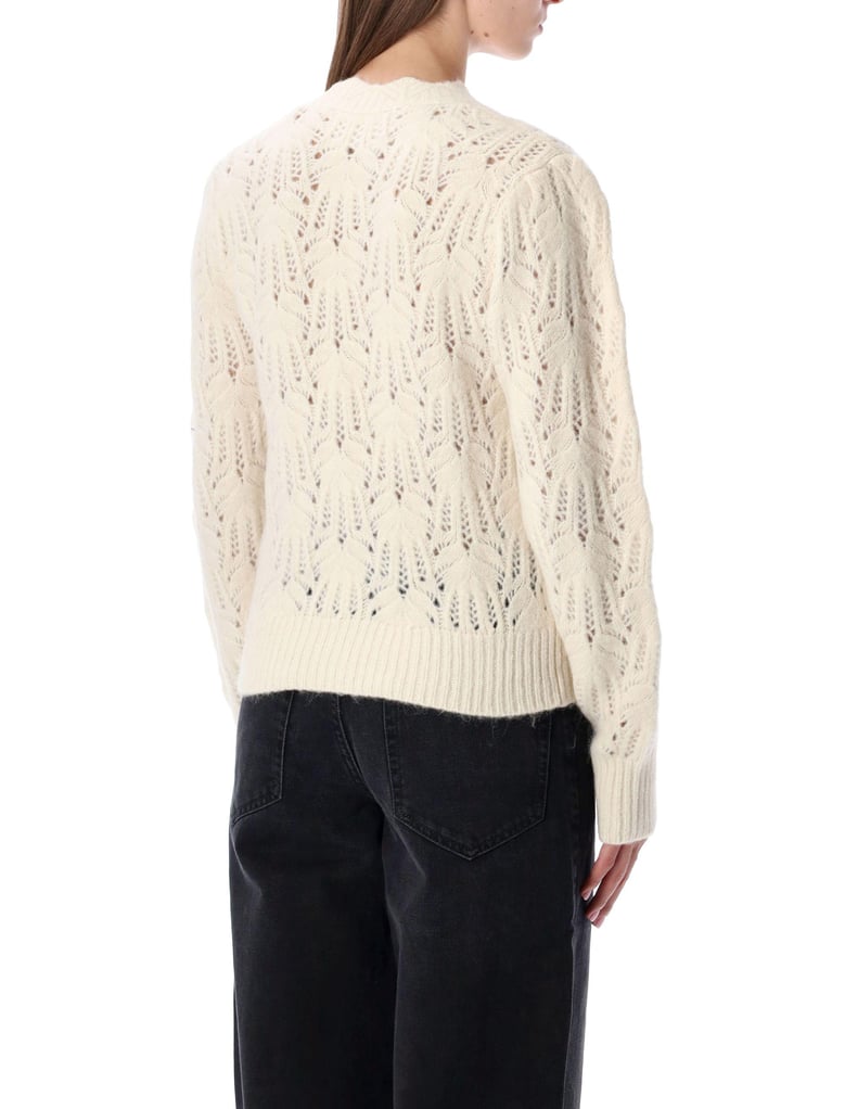ivory lace knit sweater marant étoile by Selfnex