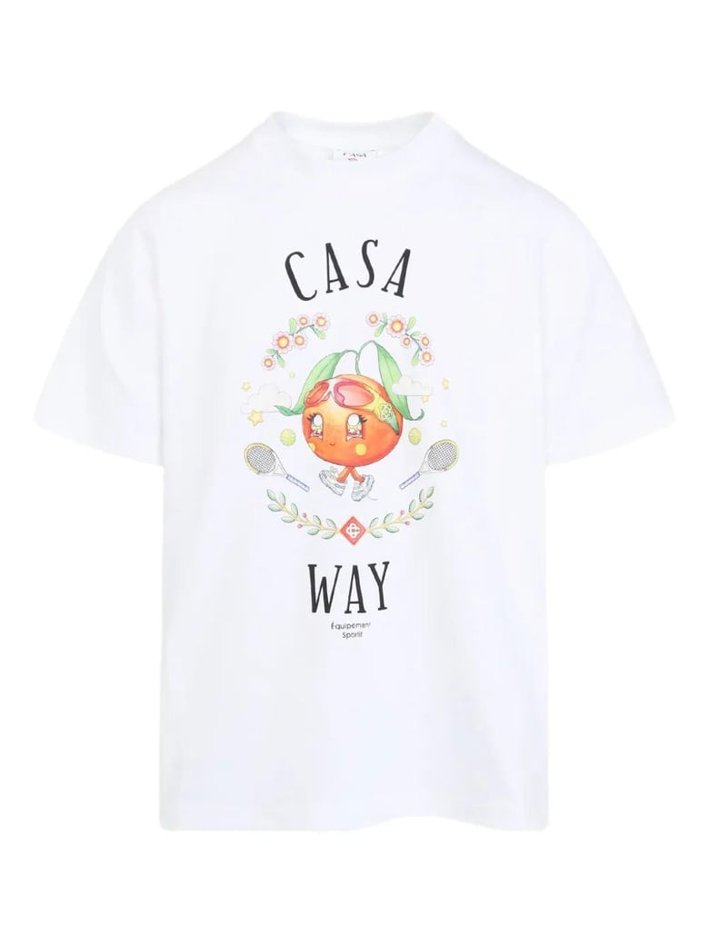 casa way orange mascot printed t-sh by Selfnex