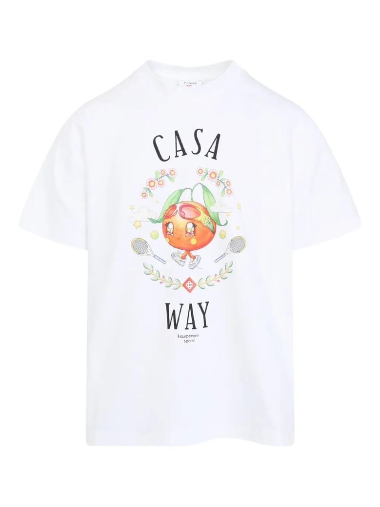 casa way orange mascot printed t-sh by Selfnex