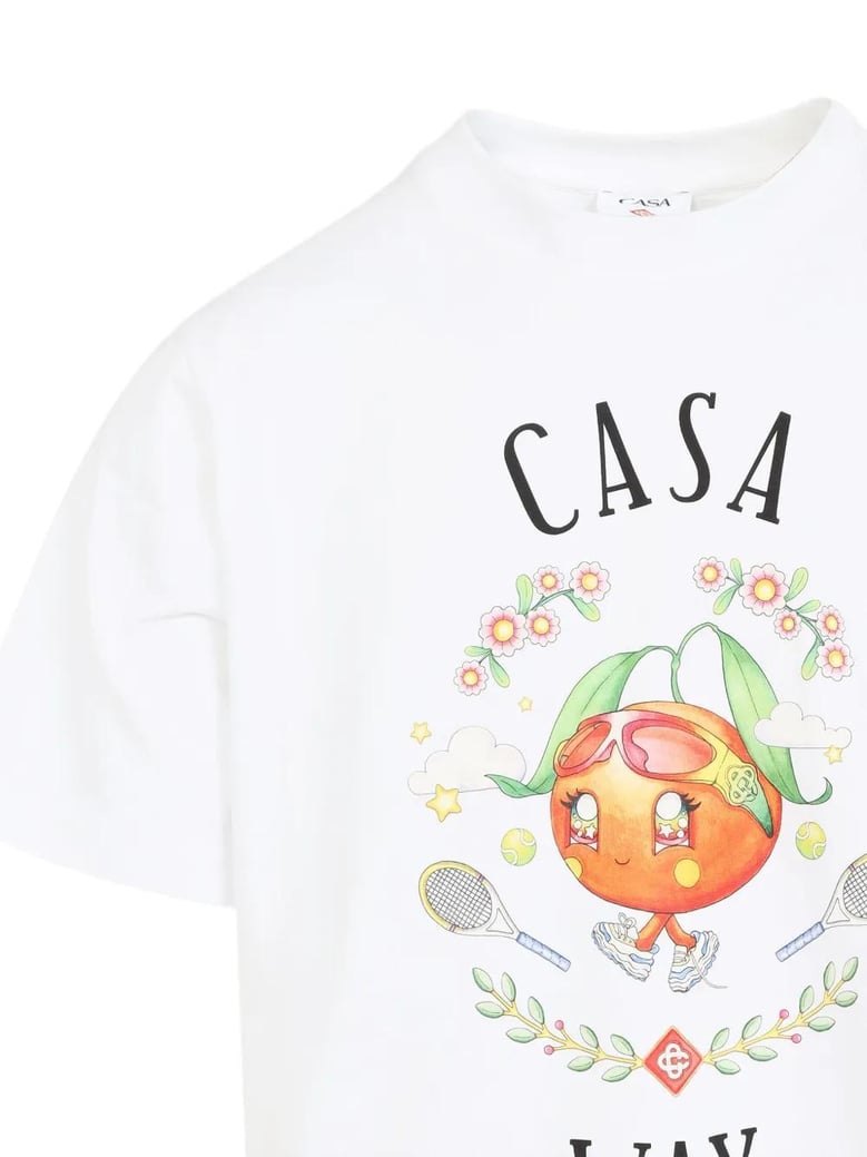 casa way orange mascot printed t-sh by Selfnex