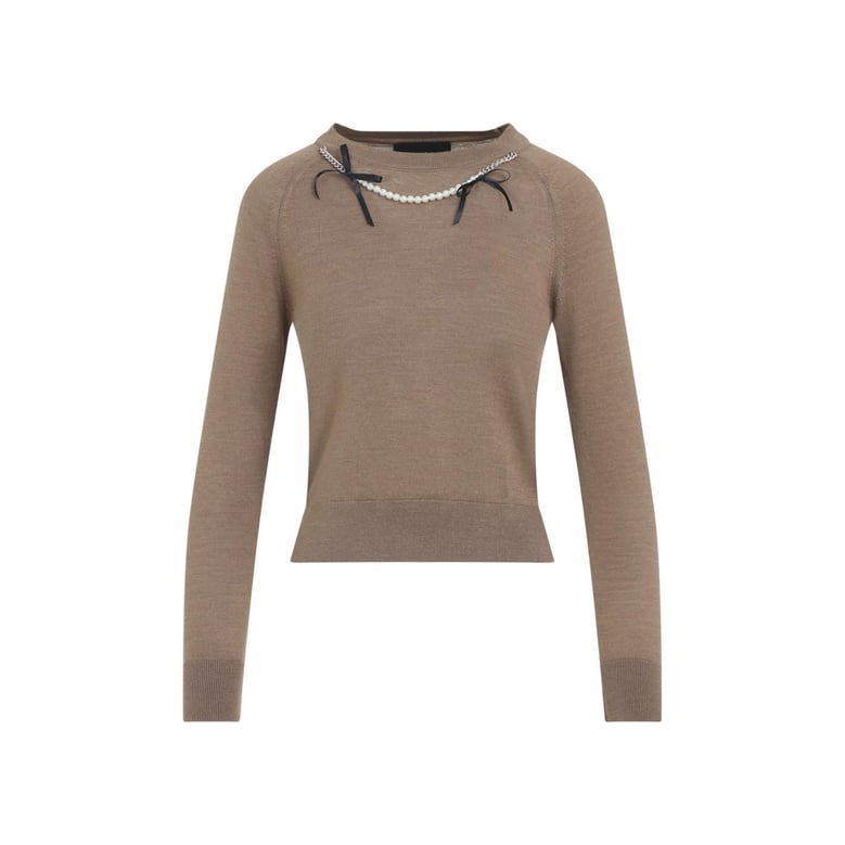 classic long sleeve jumper w/ emb by Selfnex