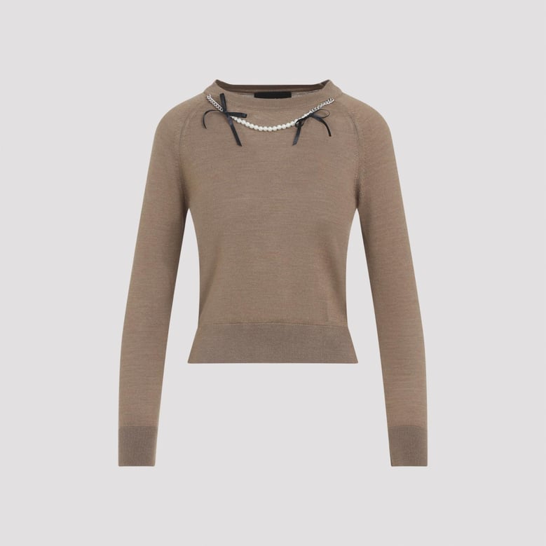 classic long sleeve jumper w/ emb by Selfnex