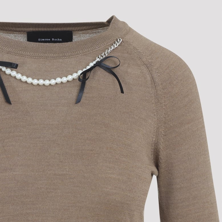 classic long sleeve jumper w/ emb by Selfnex