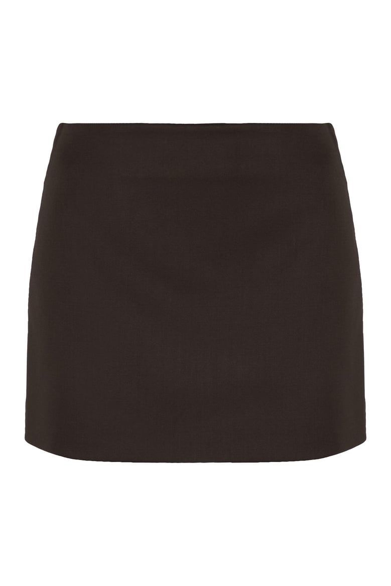 wool mini skirt by Selfnex