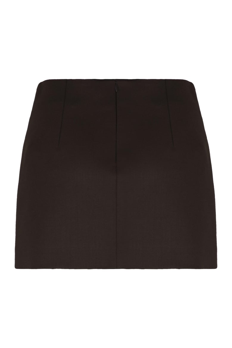 wool mini skirt by Selfnex