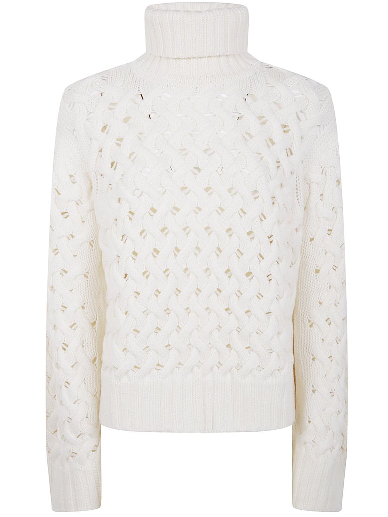 turtle neck basket stitch sweater by Selfnex