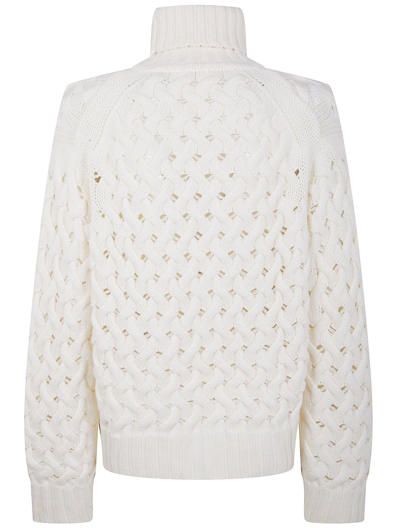 turtle neck basket stitch sweater by Selfnex