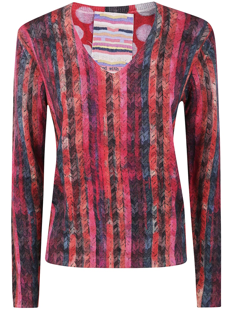 v neck reversible jumper by Selfnex