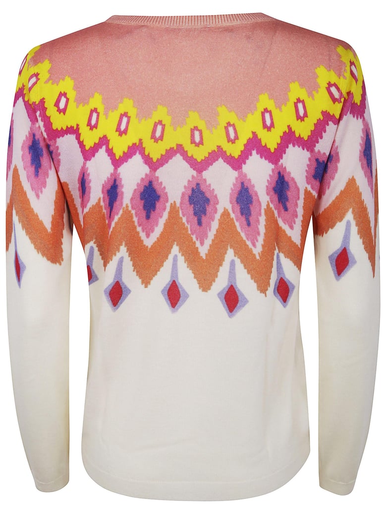 boatneck printed jumper by Selfnex
