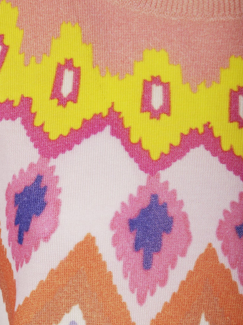 boatneck printed jumper by Selfnex