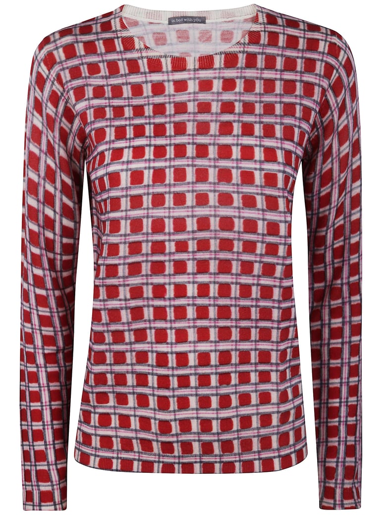 boatneck printed jumper by Selfnex