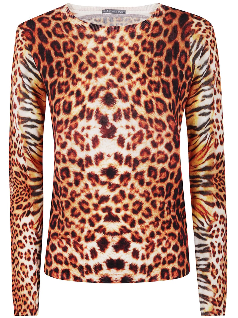 boatneck printed jumper by Selfnex