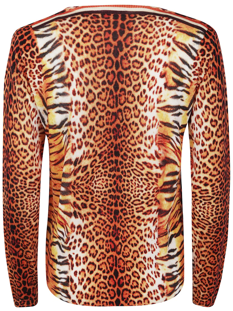 boatneck printed jumper by Selfnex