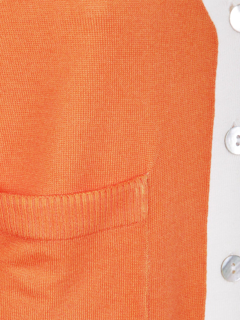 v neck pockets cardigan jacket by Selfnex