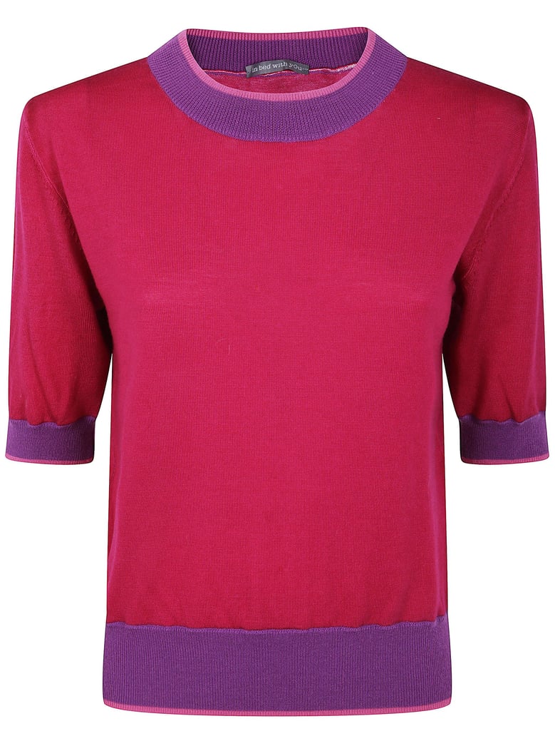 round neck short sleeves top by Selfnex