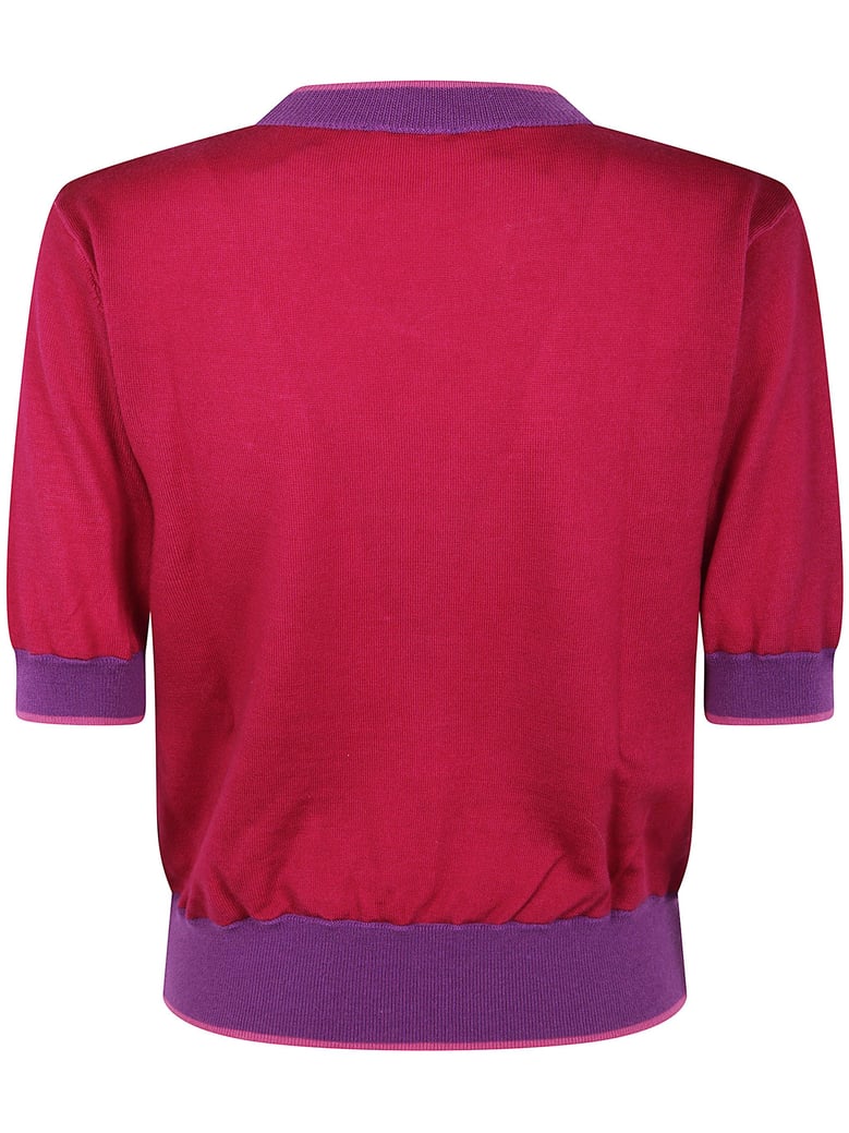 round neck short sleeves top by Selfnex