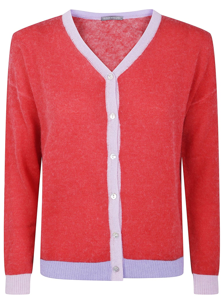 wide sleeves v neck cardigan by Selfnex