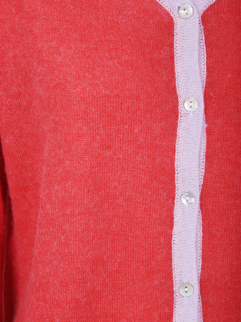 wide sleeves v neck cardigan by Selfnex