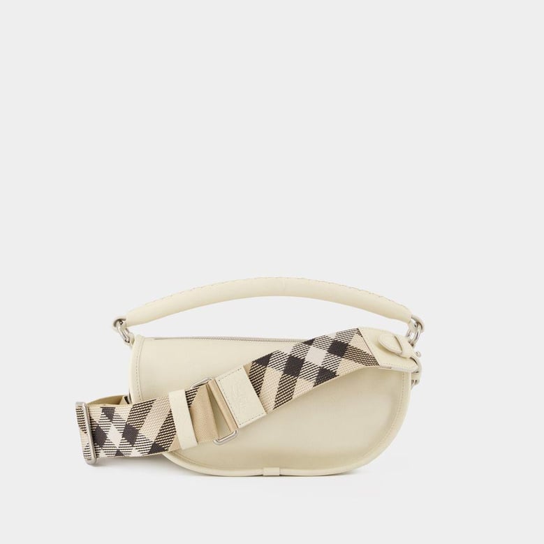ivory leather handbag by Selfnex