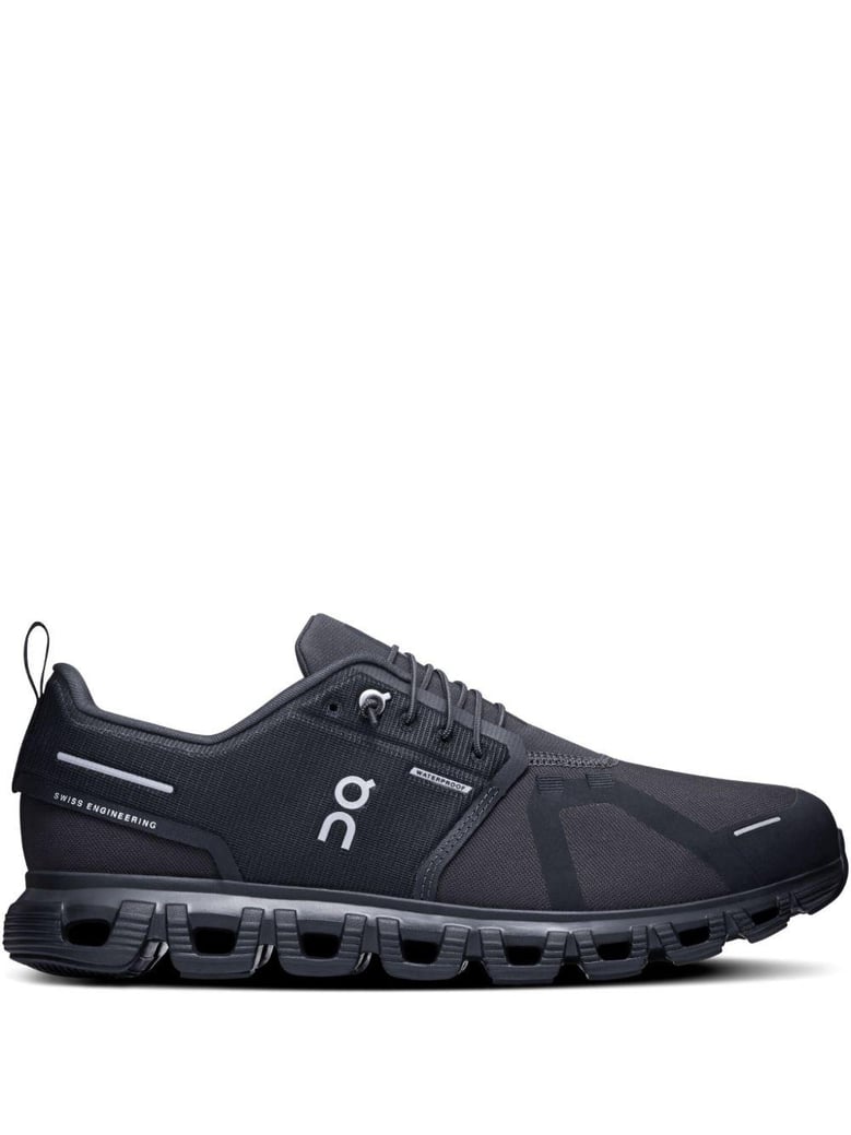black fabric cloud 6 wp sneakers by Selfnex