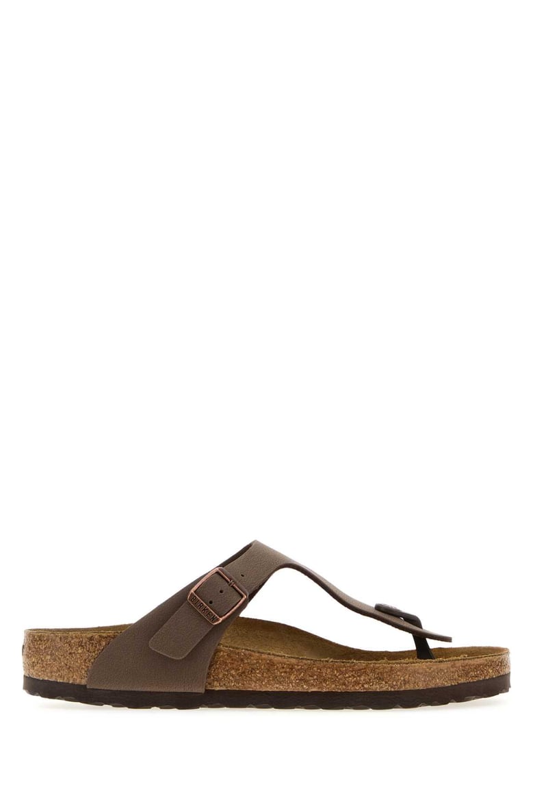 mud leather gizeh thong slippers by Selfnex
