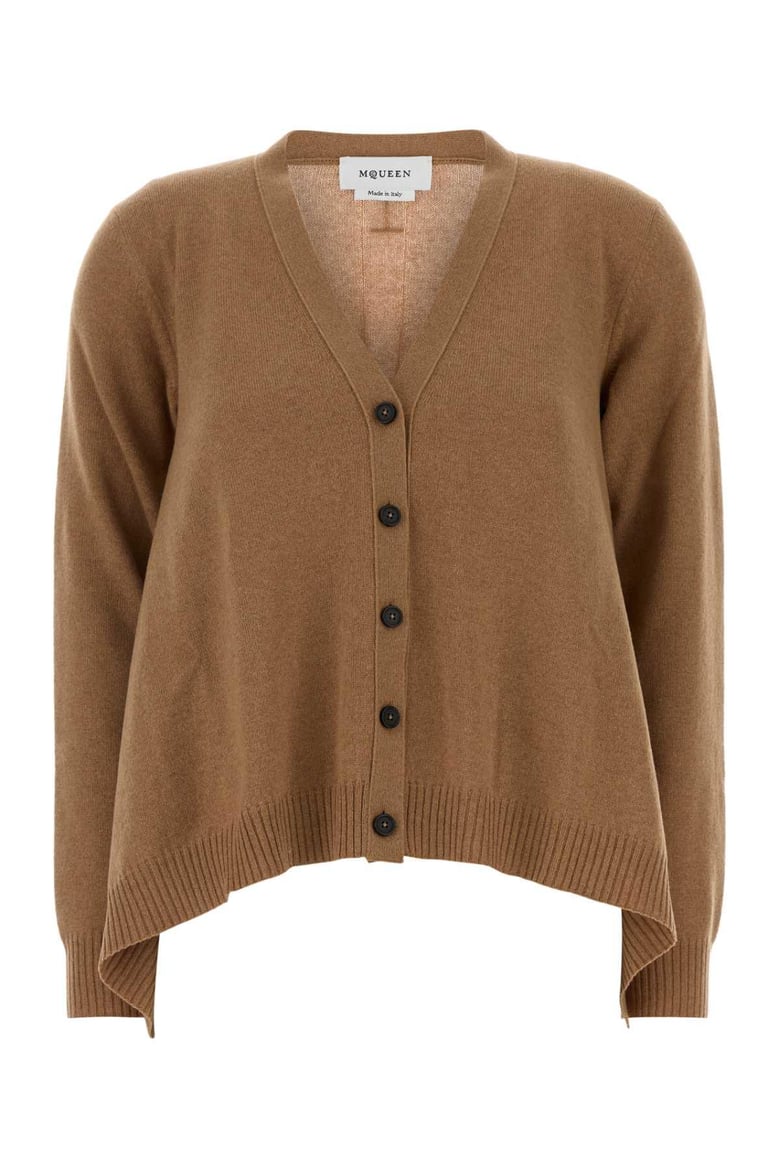 biscuit cashmere blend oversize cardigan by Selfnex