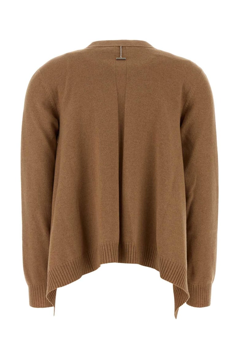 biscuit cashmere blend oversize cardigan by Selfnex
