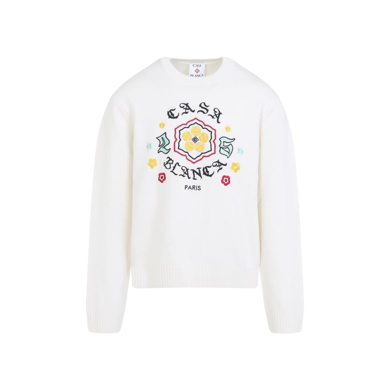 ivory wool sweater by Selfnex