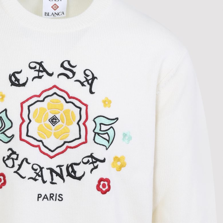 ivory wool sweater by Selfnex