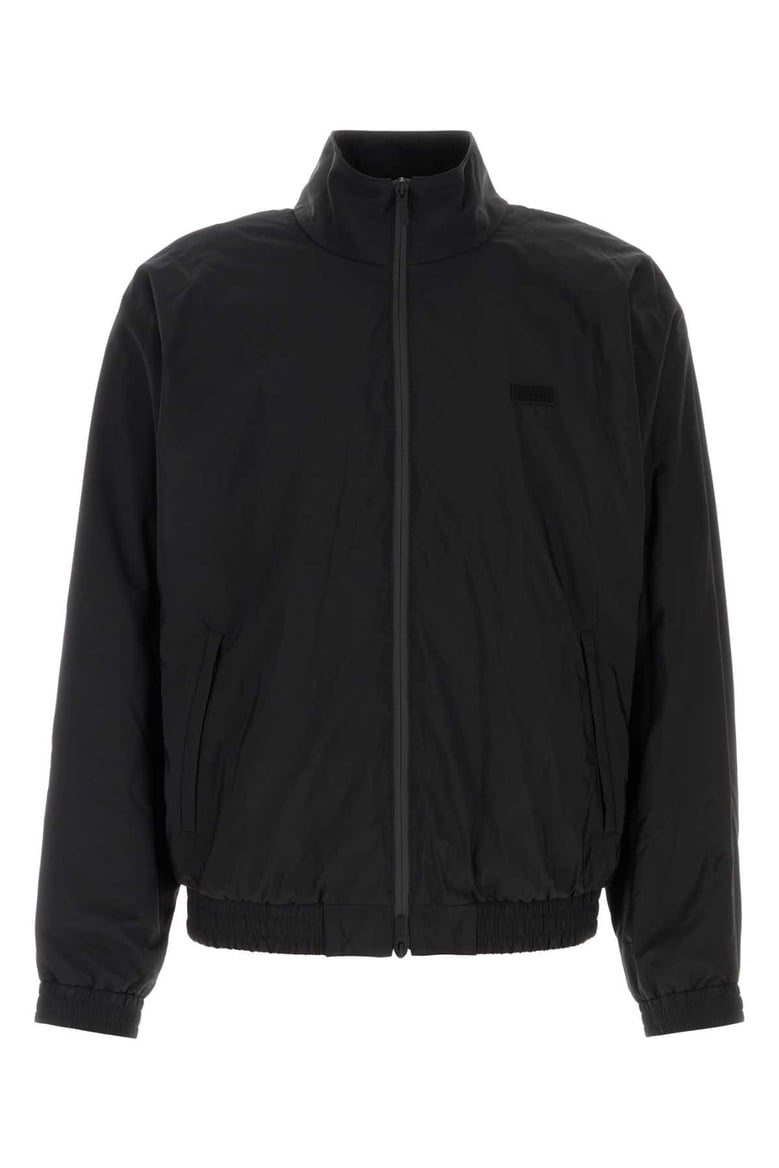 black wool blend jacket by Selfnex