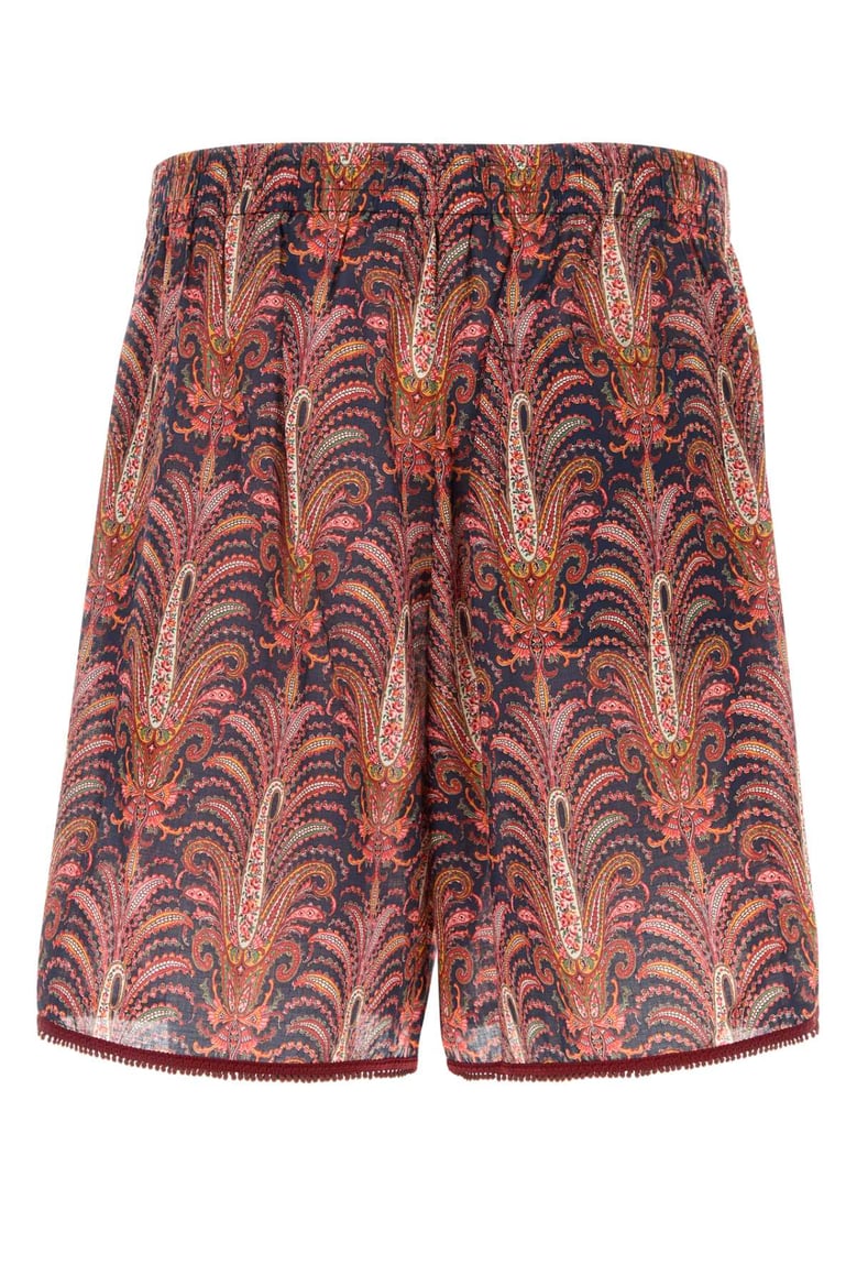 printed cotton bermuda shorts by Selfnex