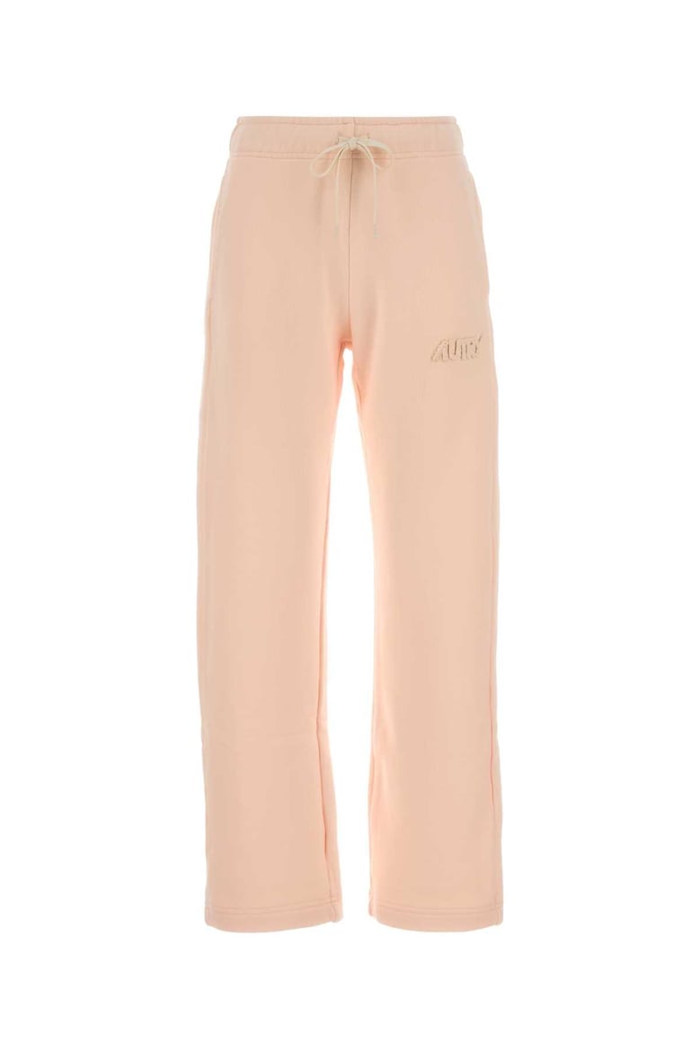 light pink cotton joggers by Selfnex