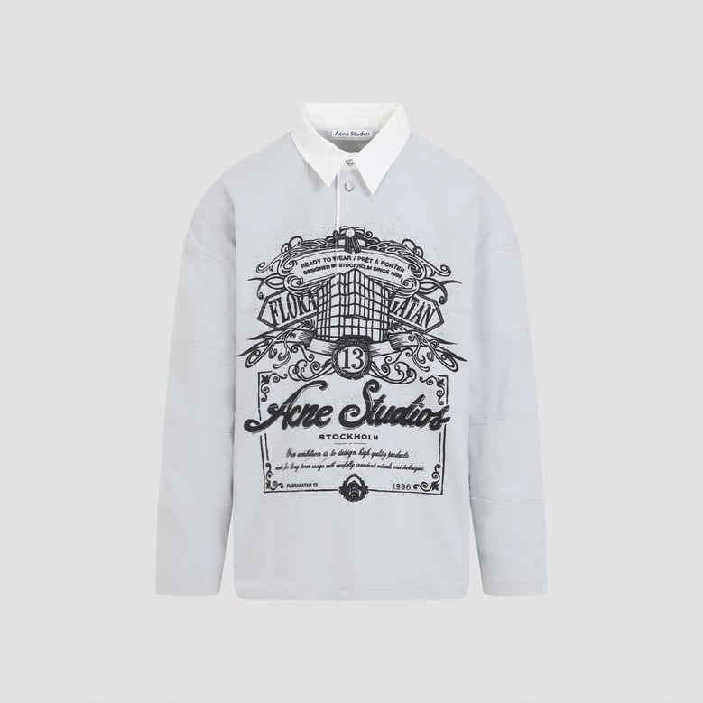 light grey graphic print t-shirt by Selfnex