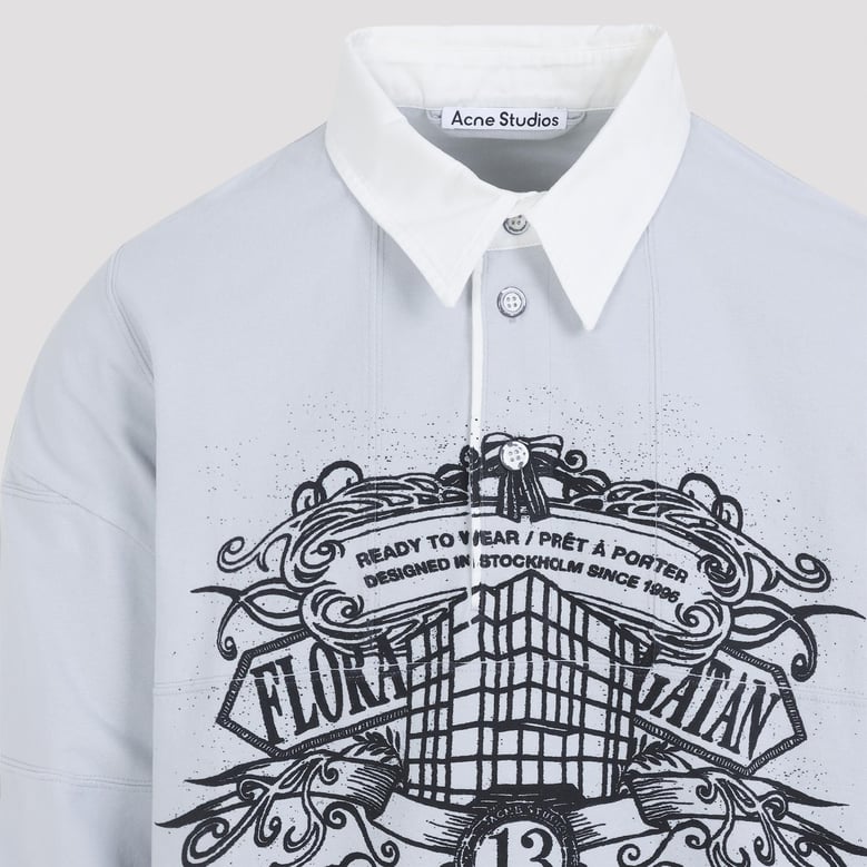 light grey graphic print t-shirt by Selfnex