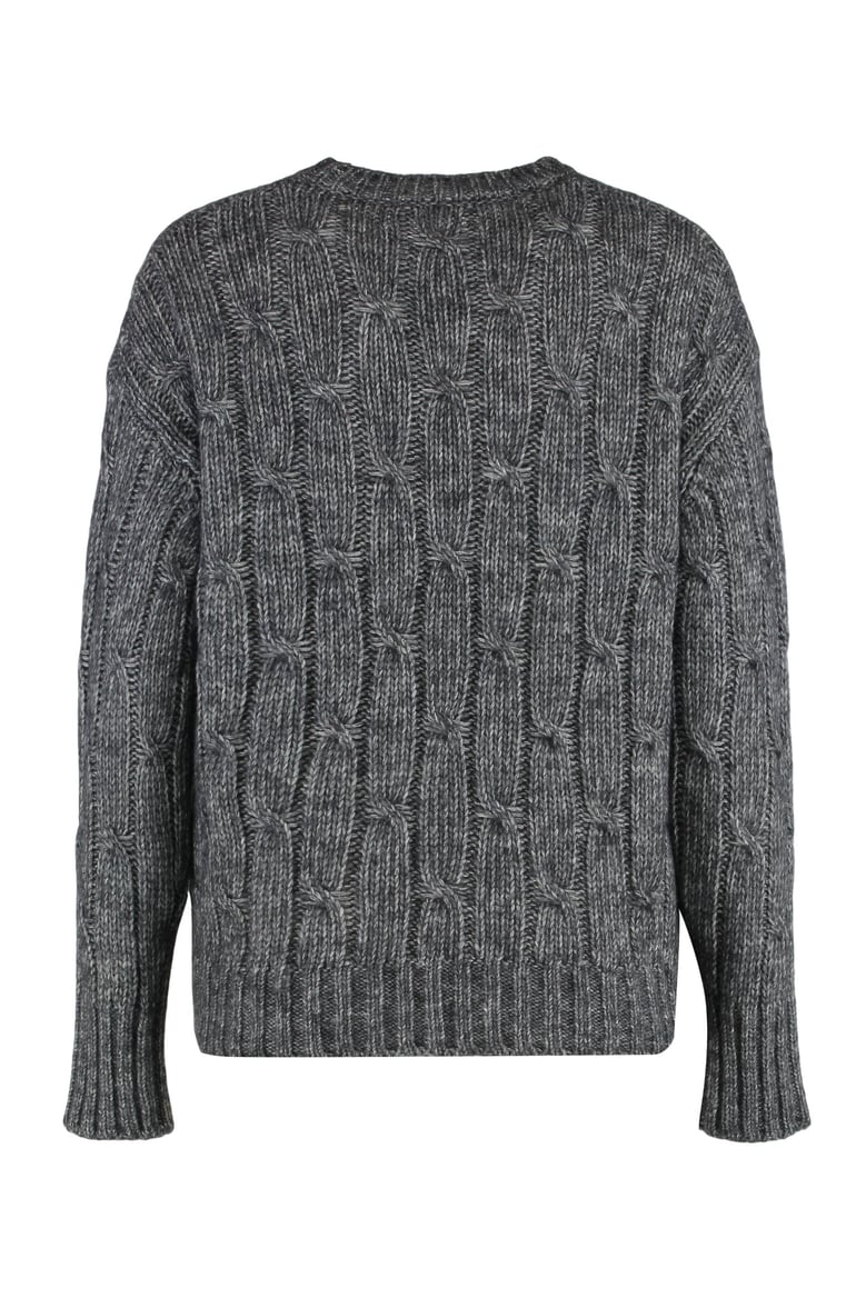 cabaret cotton blend crew-neck sweater by Selfnex