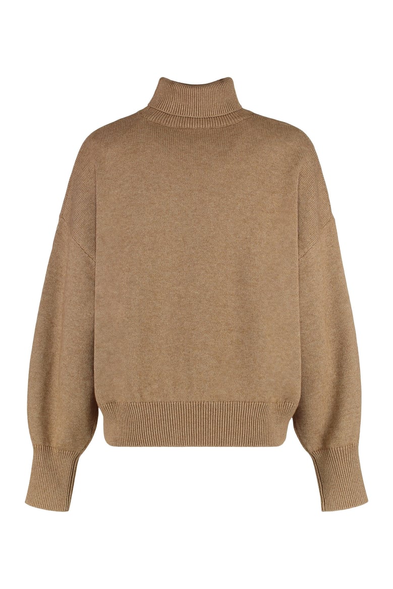 nasha wool blend turtleneck sweater by Selfnex