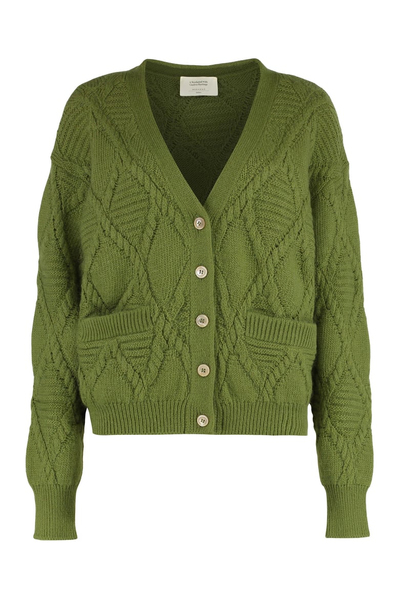 bolero mohair blend cardigan by Selfnex