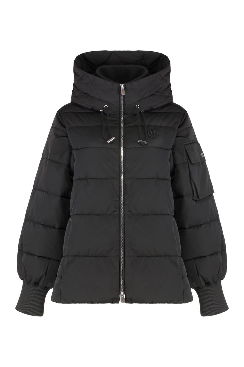 crusca hooded short down jacket by Selfnex