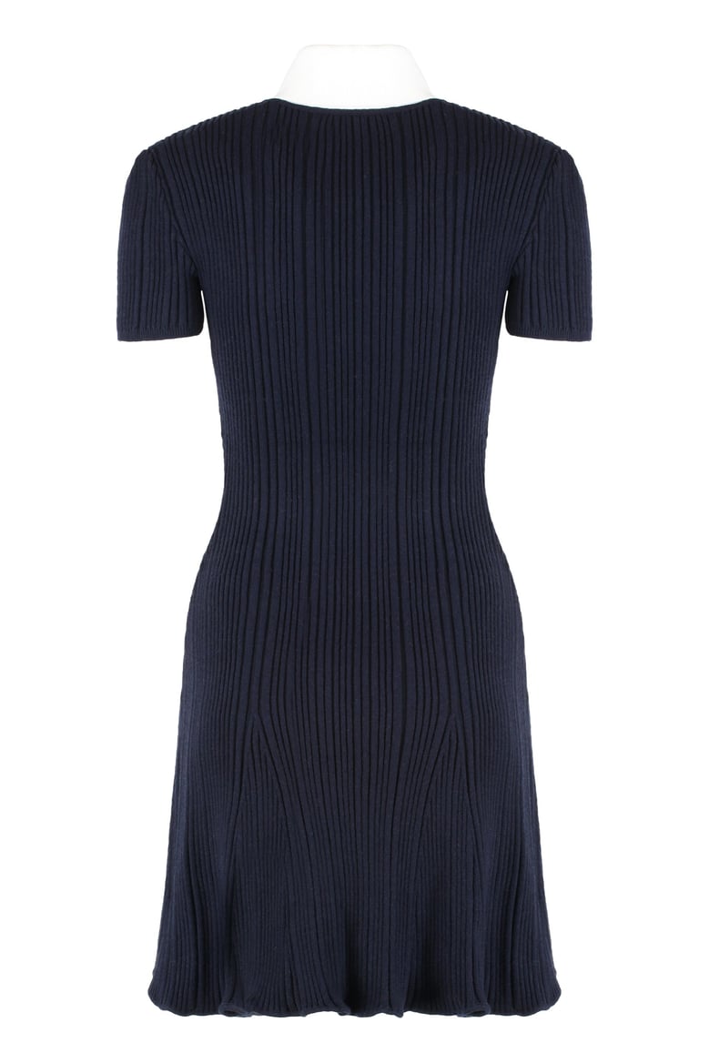 ribbed knit dress by Selfnex