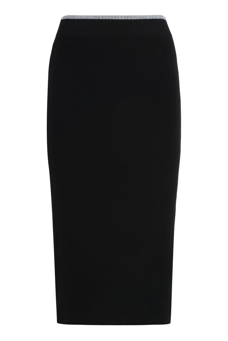 nuova guinea ribbed knit skirt by Selfnex