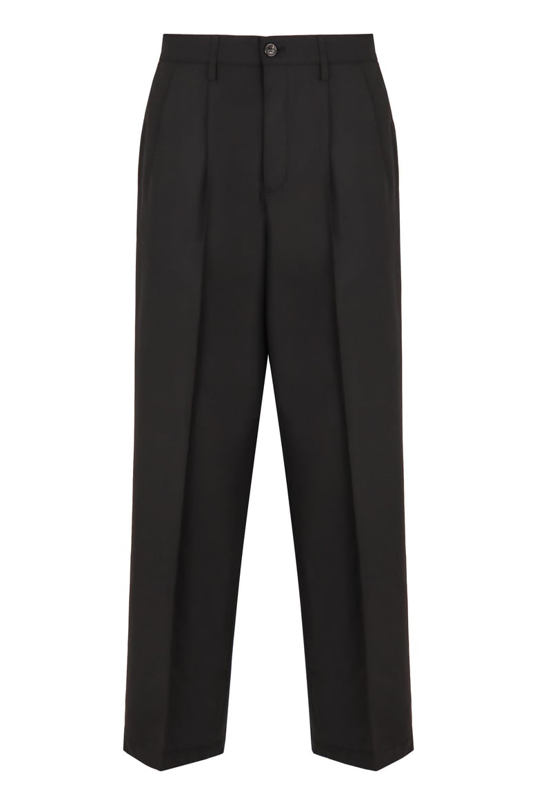 wool blend trousers by Selfnex