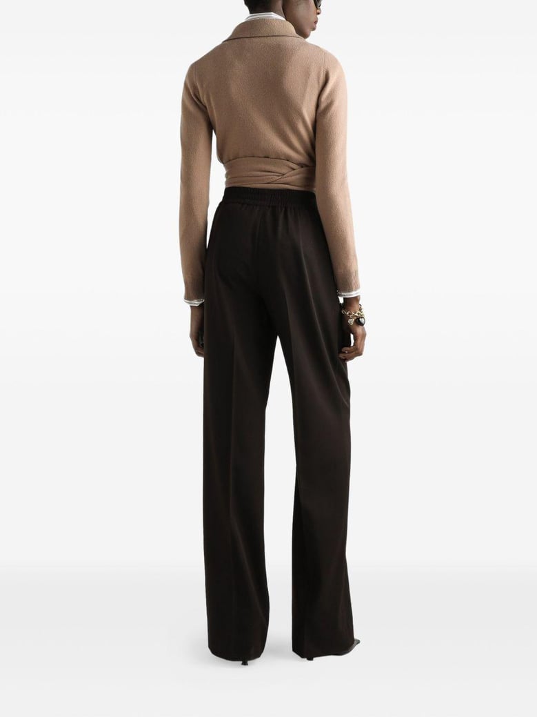 brown wool trousers by Selfnex