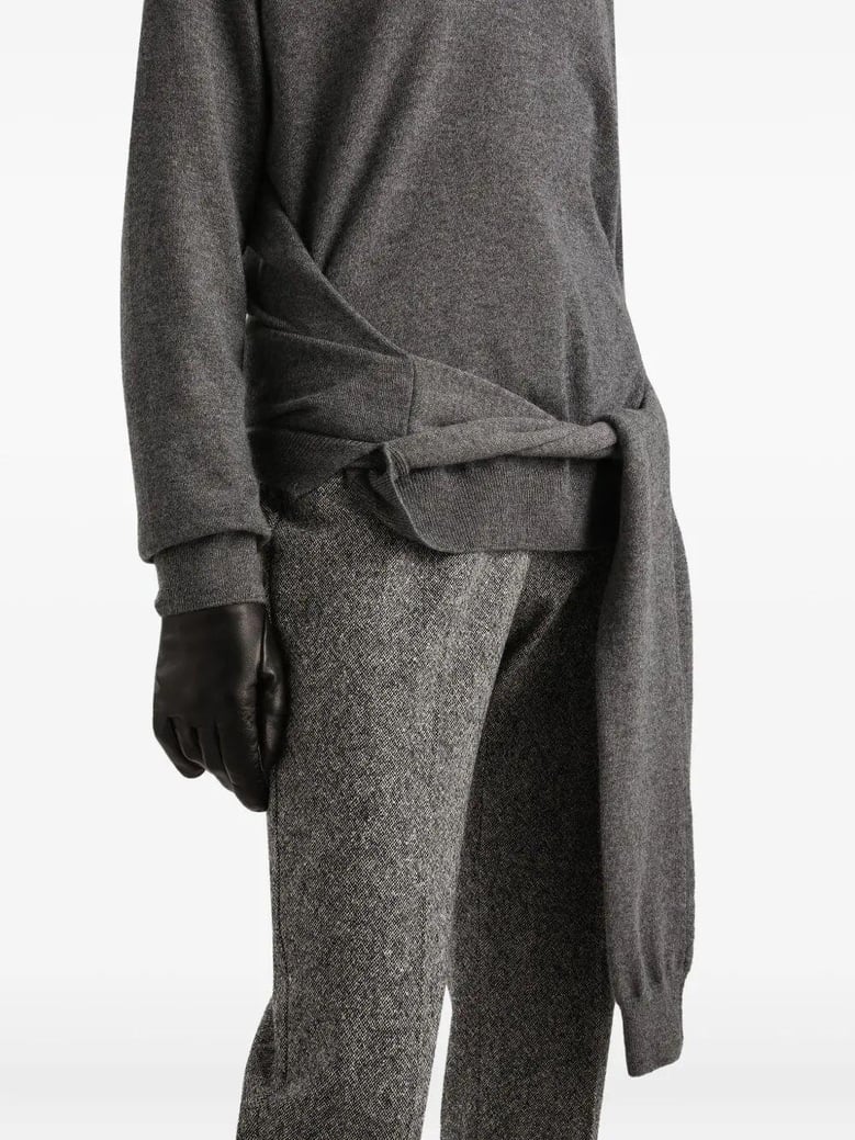 grey cashmere sweater by Selfnex