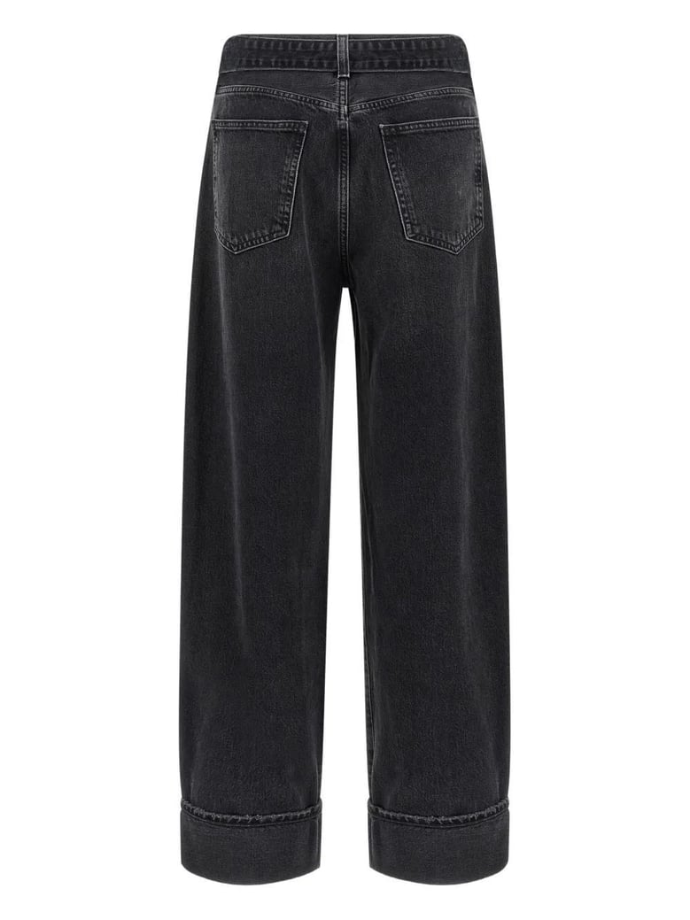 jeans cuffer taper grey washed effect by Selfnex