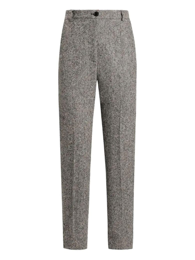 wool-blend dotted trousers by Selfnex